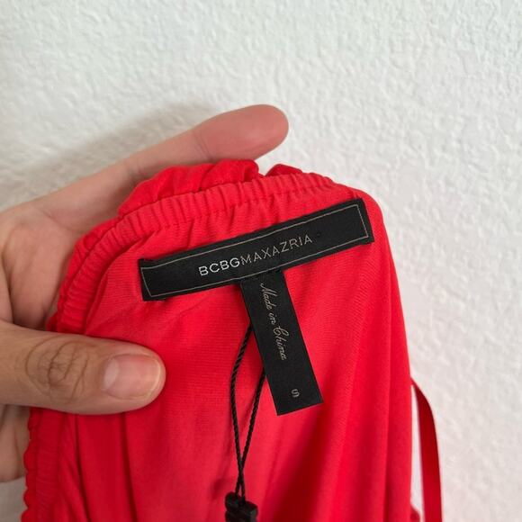 BCBGMAXAZRIA Red Berry Malia Women Dress Size Small Brand New - Picture 6 of 8